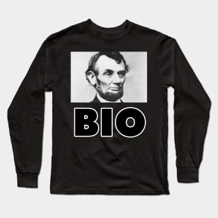Lincoln Bio (Link In Bio) Long Sleeve T-Shirt